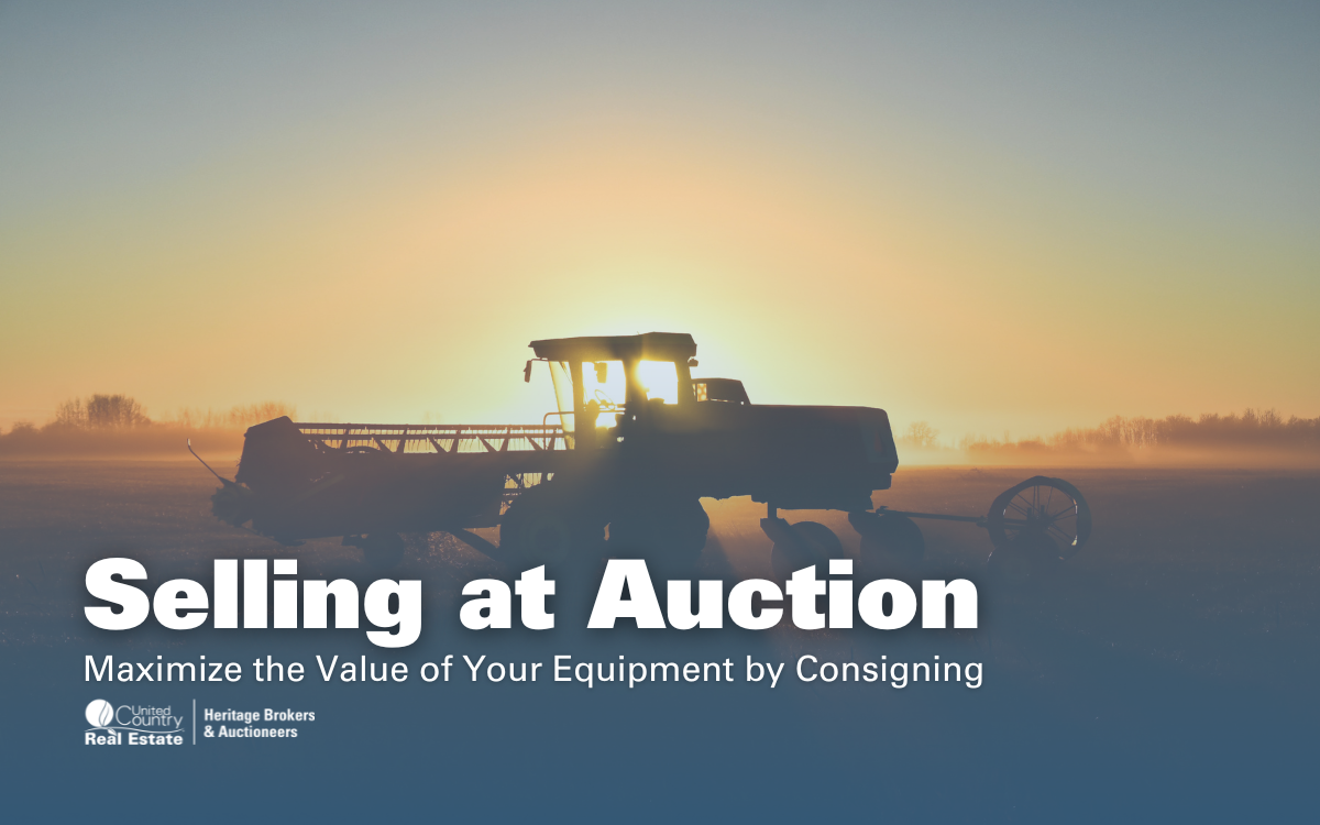 Selling Equipment at Auction With United Country